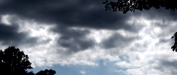dunkle Wolken über dem Müggelsee 2010