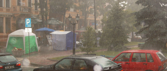 Regen in Mikolajki
